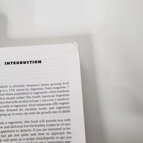 1,001 Low-Fat Vegetarian Recipes Cookbook Vintage 1997 - Picture 5 of 7